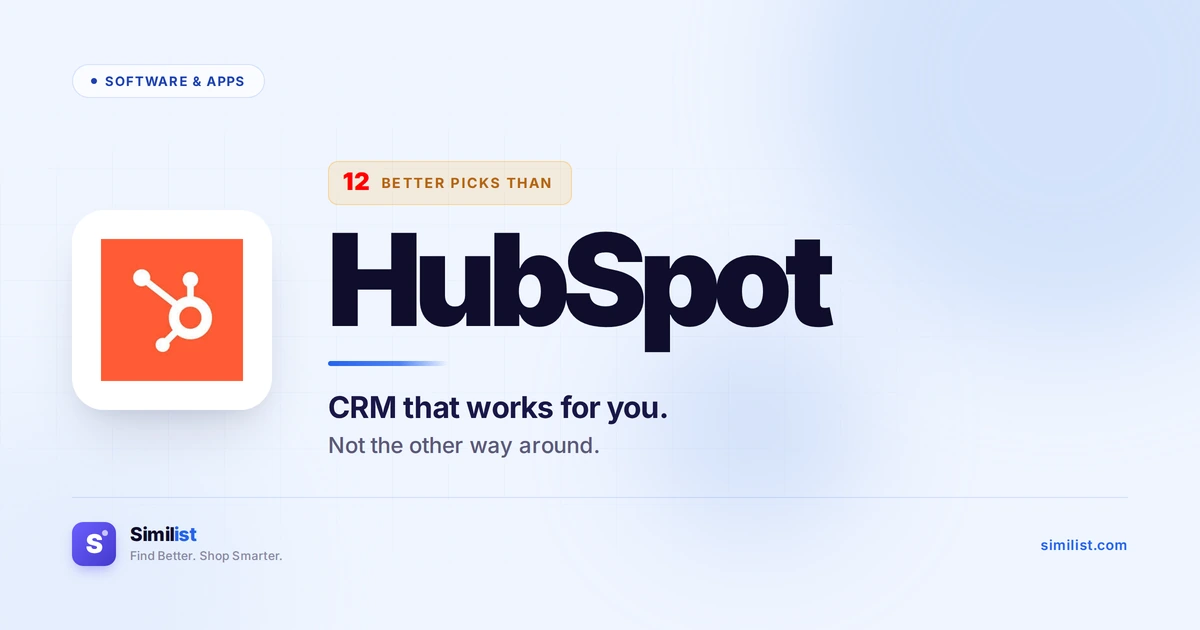 Best alternatives to HubSpot — Software & Apps | Similist