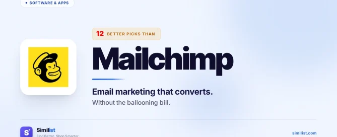 Best alternatives to Mailchimp — Software & Apps | Similist