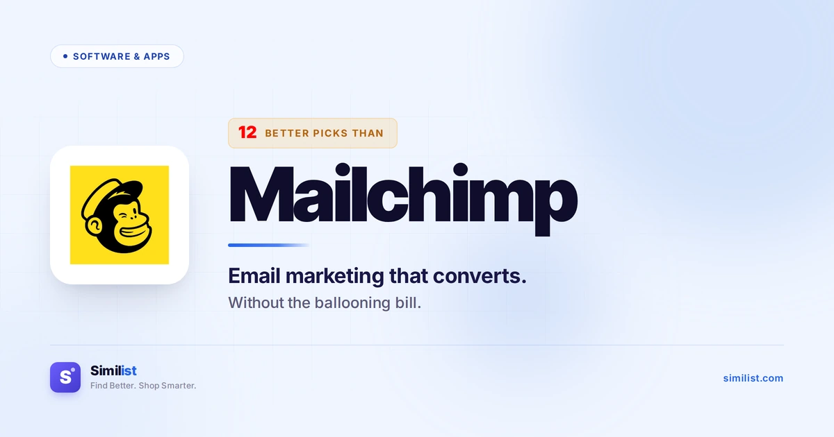 Best alternatives to Mailchimp — Software & Apps | Similist