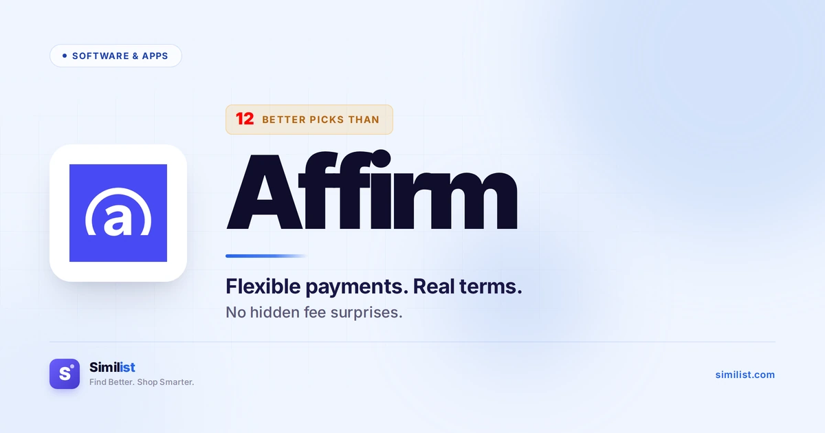 Best alternatives to Affirm — Software & Apps | Similist