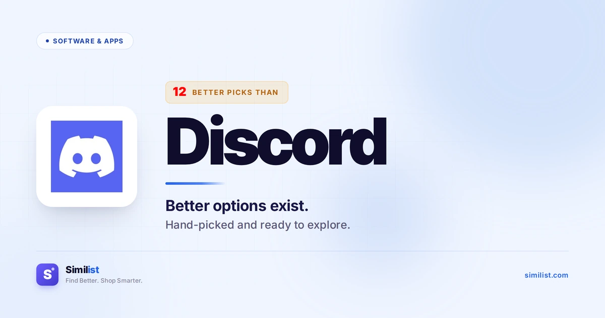 Best alternatives to Discord — Software & Apps | Similist