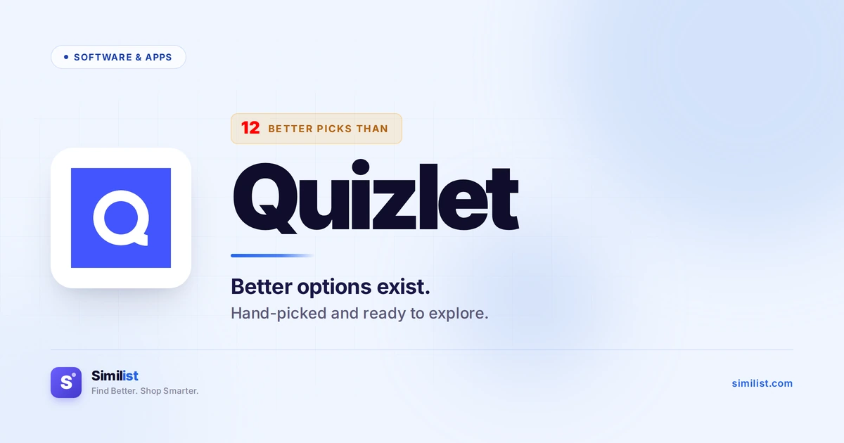 Best alternatives to Quizlet — Software & Apps | Similist