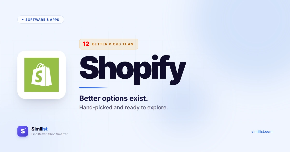 Best alternatives to Shopify — Software & Apps | Similist