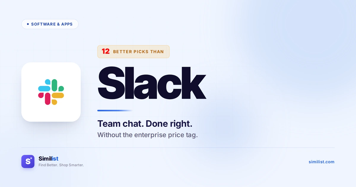 Best alternatives to Slack — Software & Apps | Similist