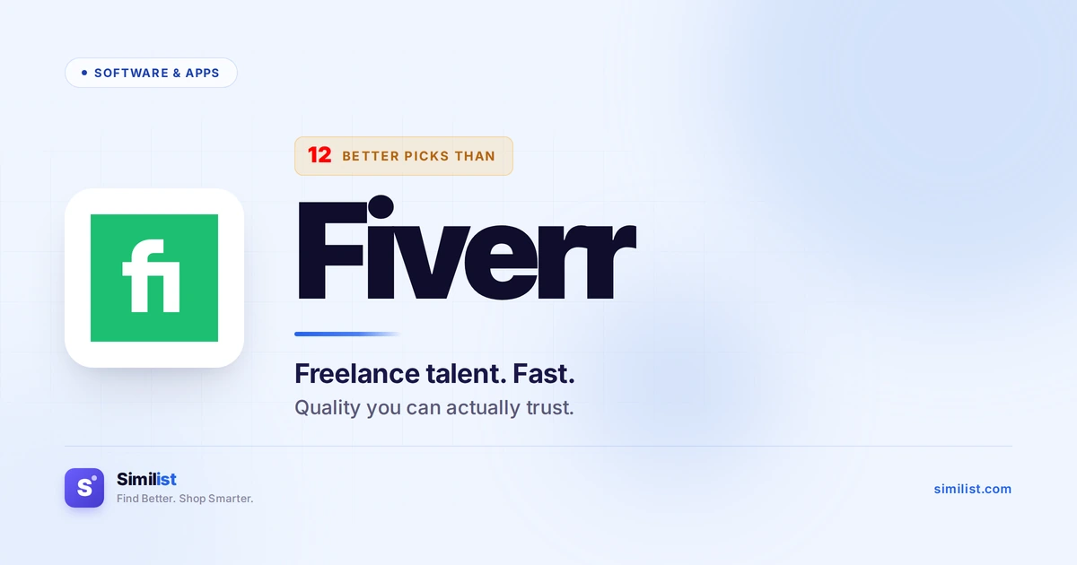 Best alternatives to Fiverr — Software & Apps | Similist