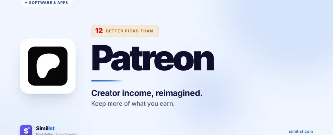 Best alternatives to Patreon — Software & Apps | Similist
