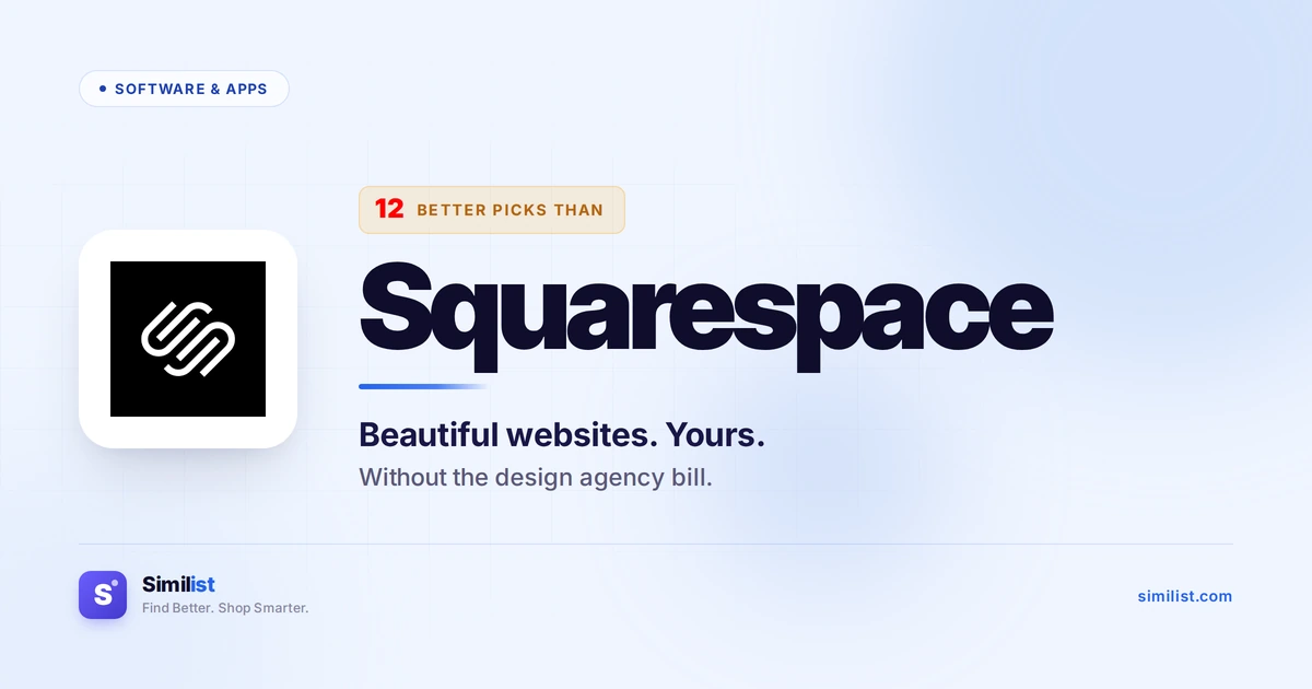Best alternatives to Squarespace — Software & Apps | Similist