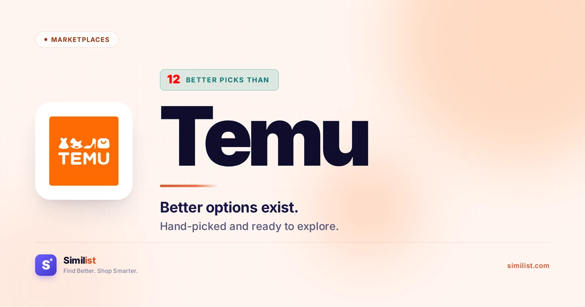 Best alternatives to Temu — Marketplaces | Similist
