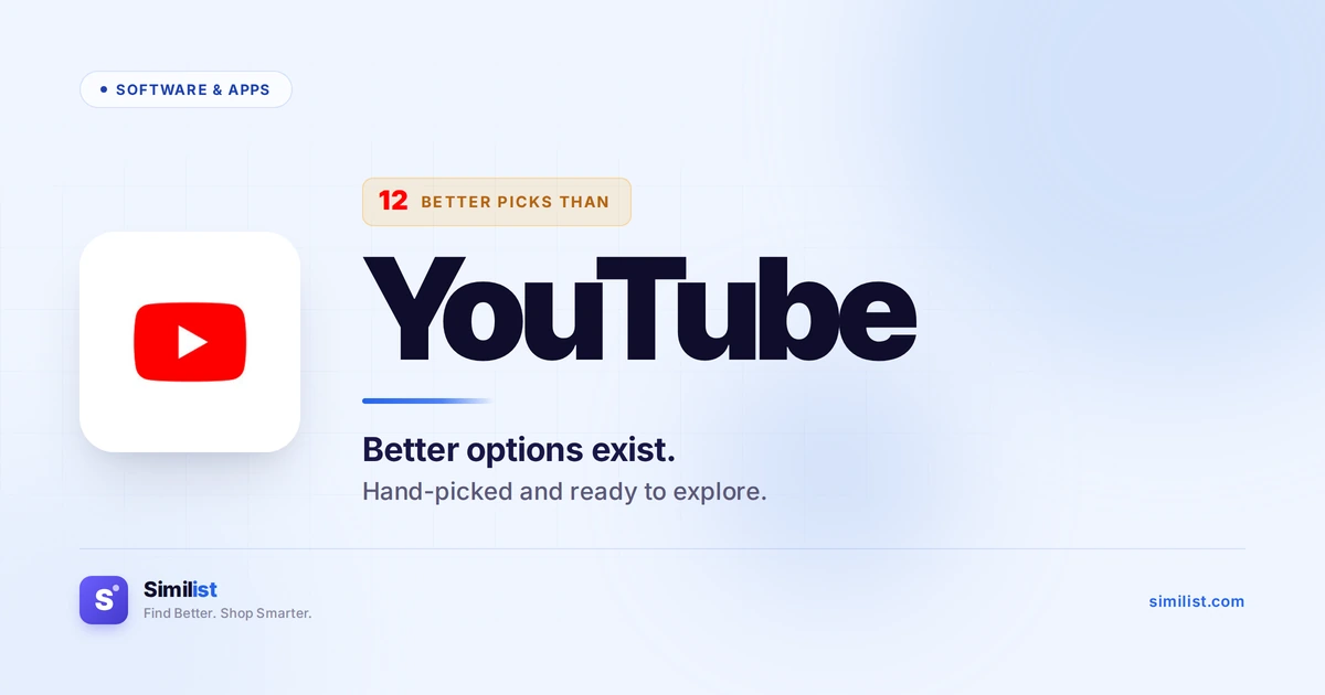 Best alternatives to YouTube — Software & Apps | Similist