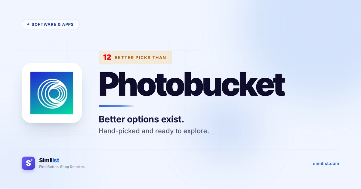 Best alternatives to Photobucket — Software & Apps | Similist
