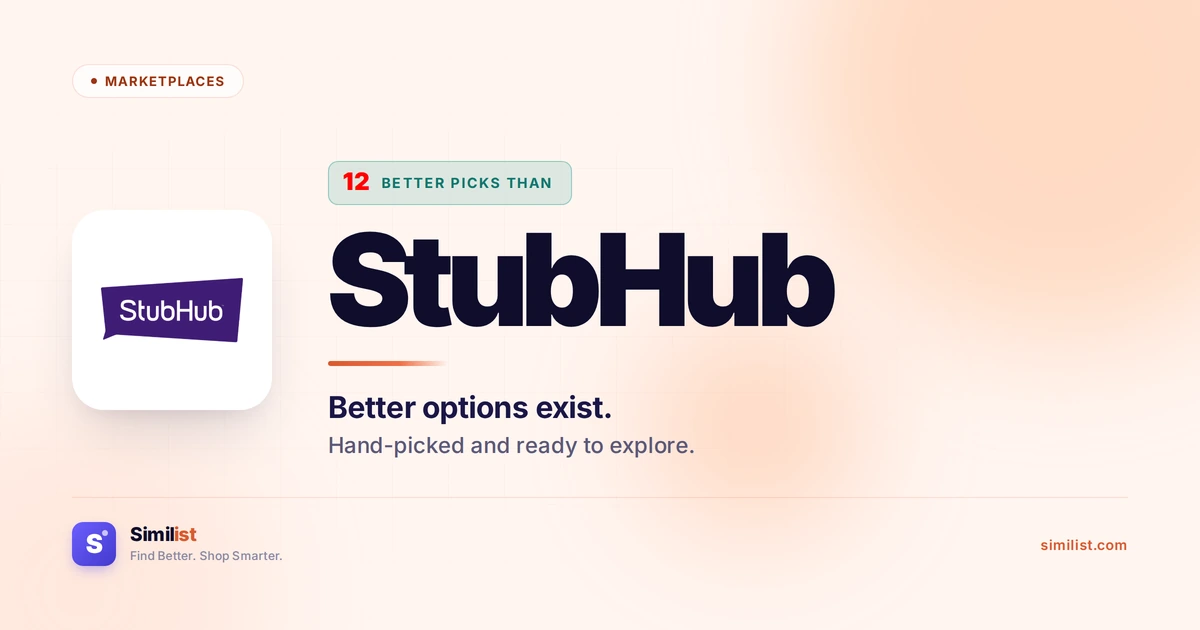 Best alternatives to StubHub — Marketplaces | Similist