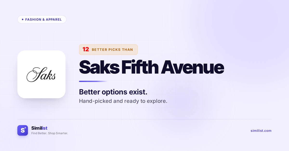 Best alternatives to Saks Fifth Avenue — Fashion & Apparel | Similist