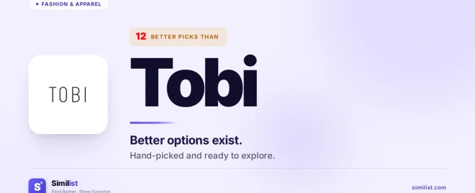 Best alternatives to Tobi — Fashion & Apparel | Similist