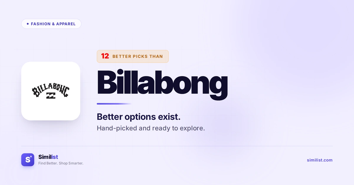 Best alternatives to Billabong — Fashion & Apparel | Similist