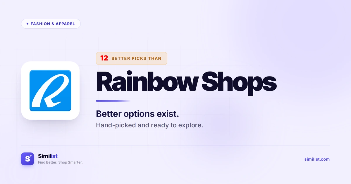 Best alternatives to Rainbow Shops — Fashion & Apparel | Similist