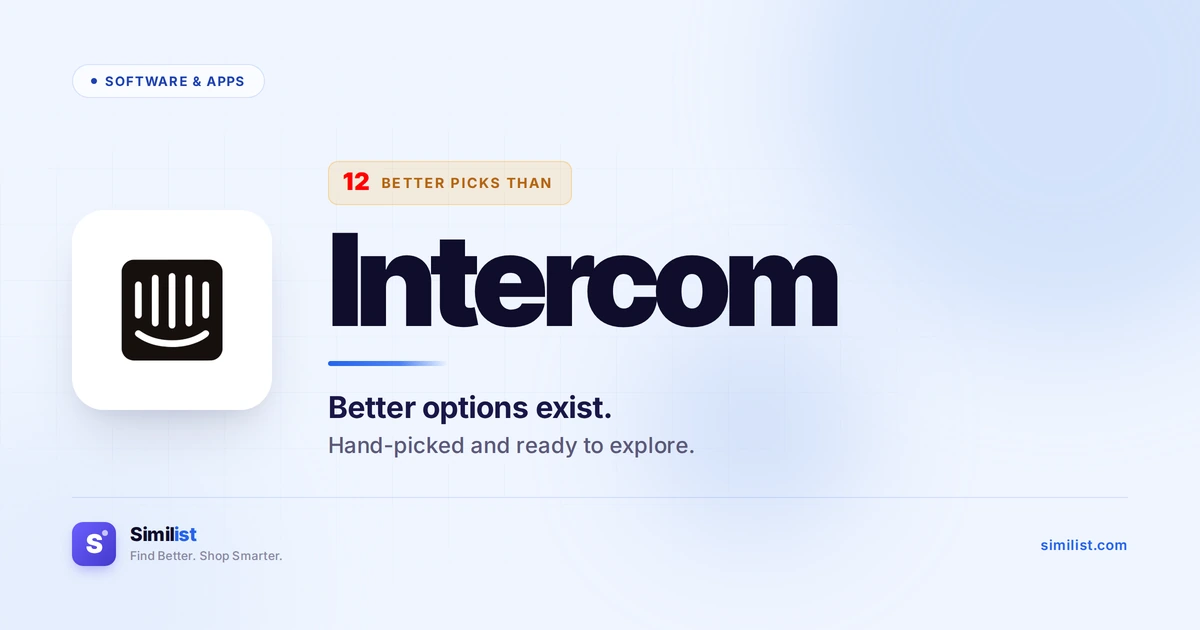 Best alternatives to Intercom — Software & Apps | Similist