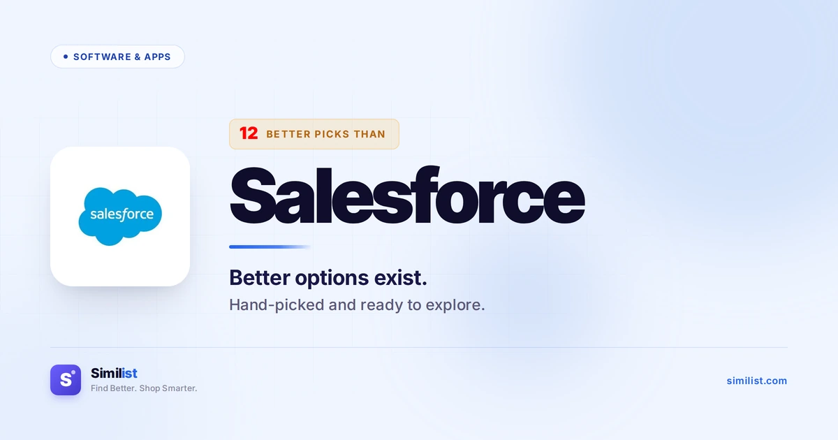 Best alternatives to Salesforce — Software & Apps | Similist