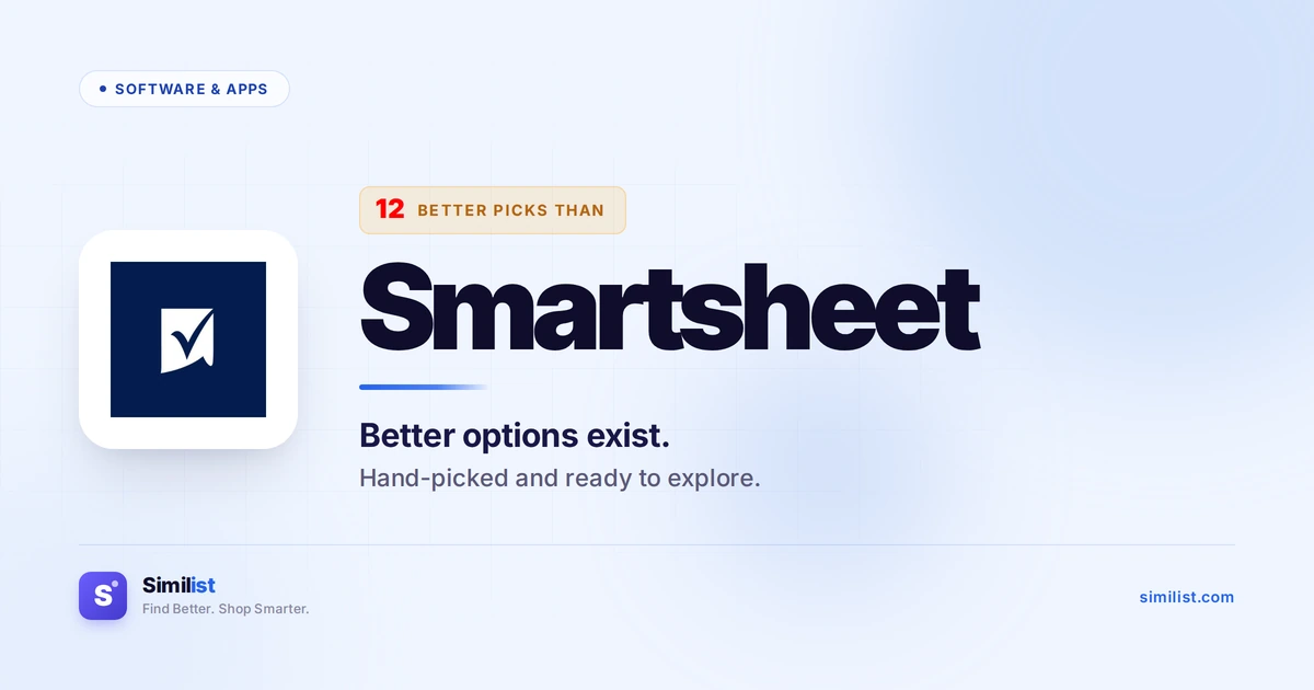 Best alternatives to Smartsheet — Software & Apps | Similist