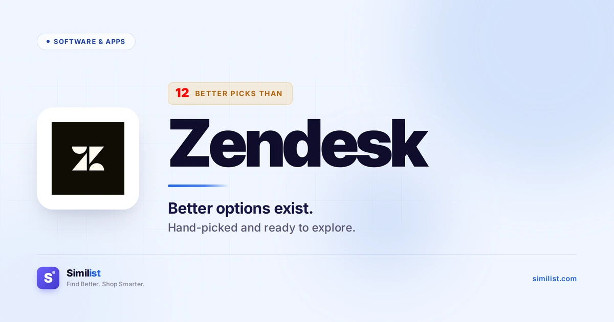Best alternatives to Zendesk — Software & Apps | Similist