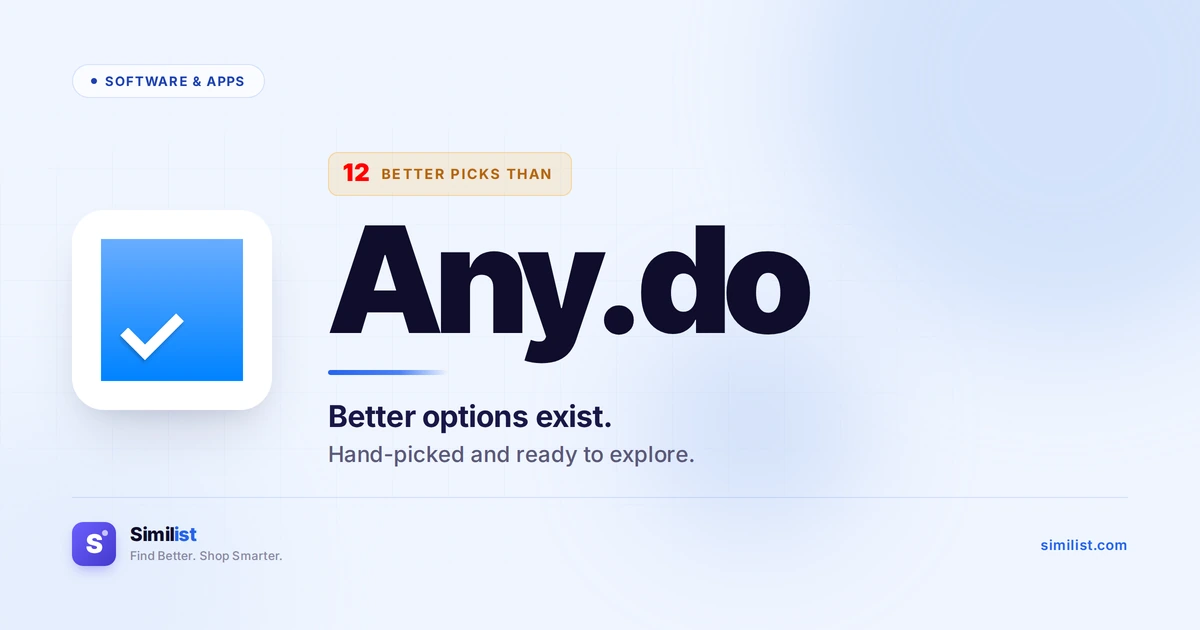 Best alternatives to Any.do — Software & Apps | Similist