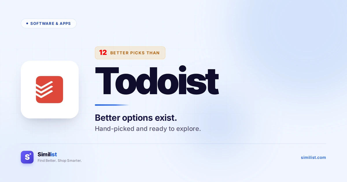 Best alternatives to Todoist — Software & Apps | Similist