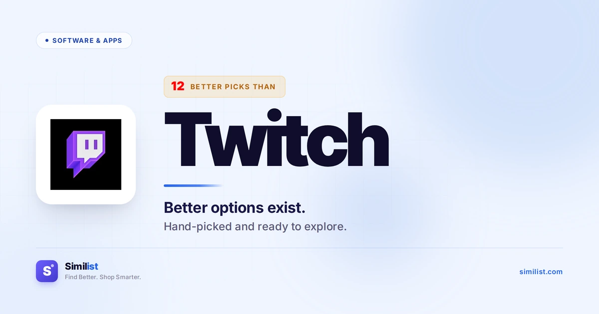 Best alternatives to Twitch — Software & Apps | Similist