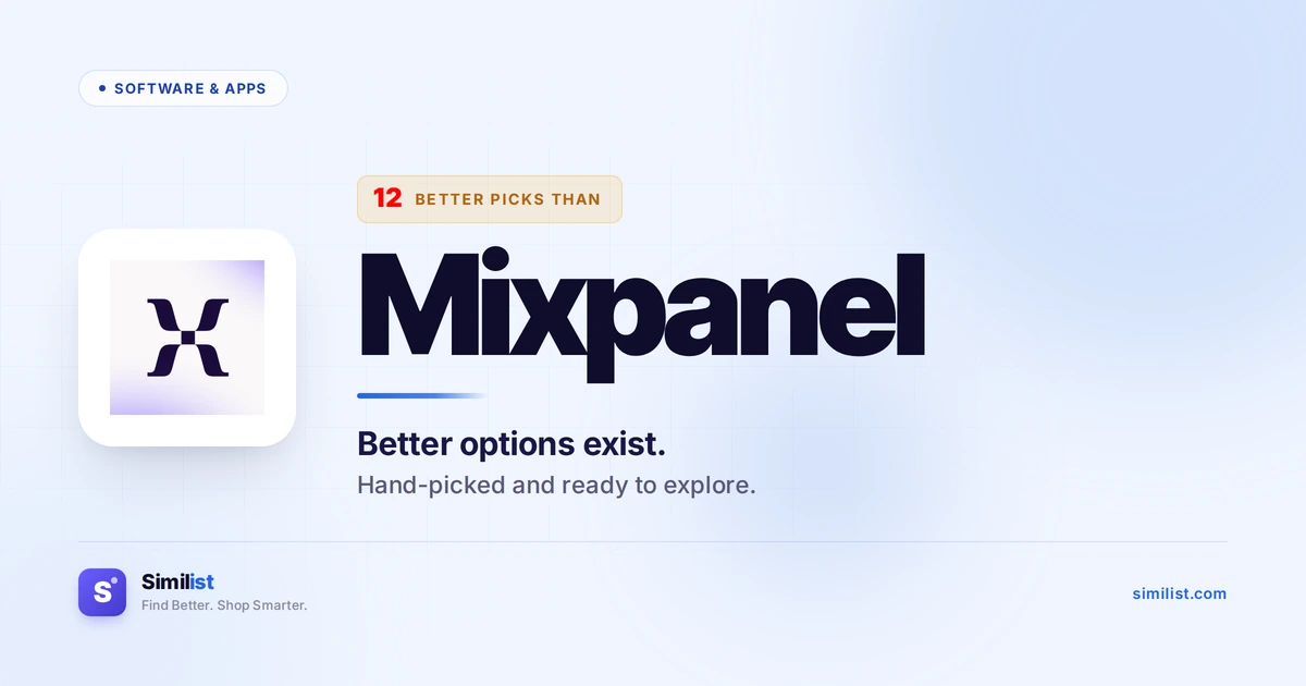 Best alternatives to Mixpanel — Software & Apps | Similist