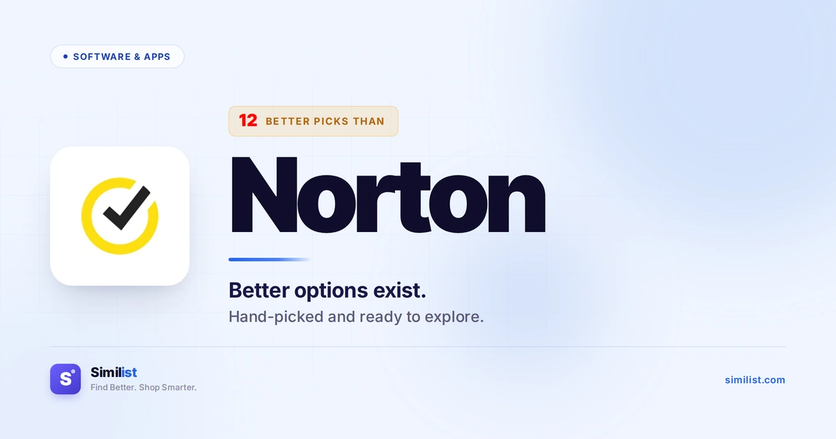 Best alternatives to Norton — Software & Apps | Similist