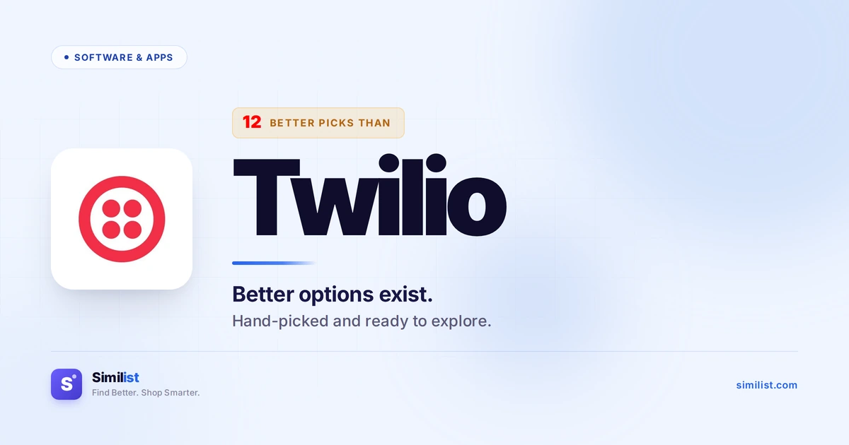 Best alternatives to Twilio — Software & Apps | Similist