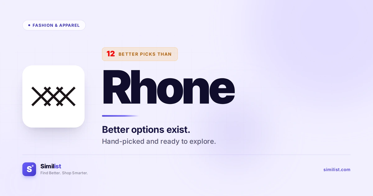 Best alternatives to Rhone — Fashion & Apparel | Similist